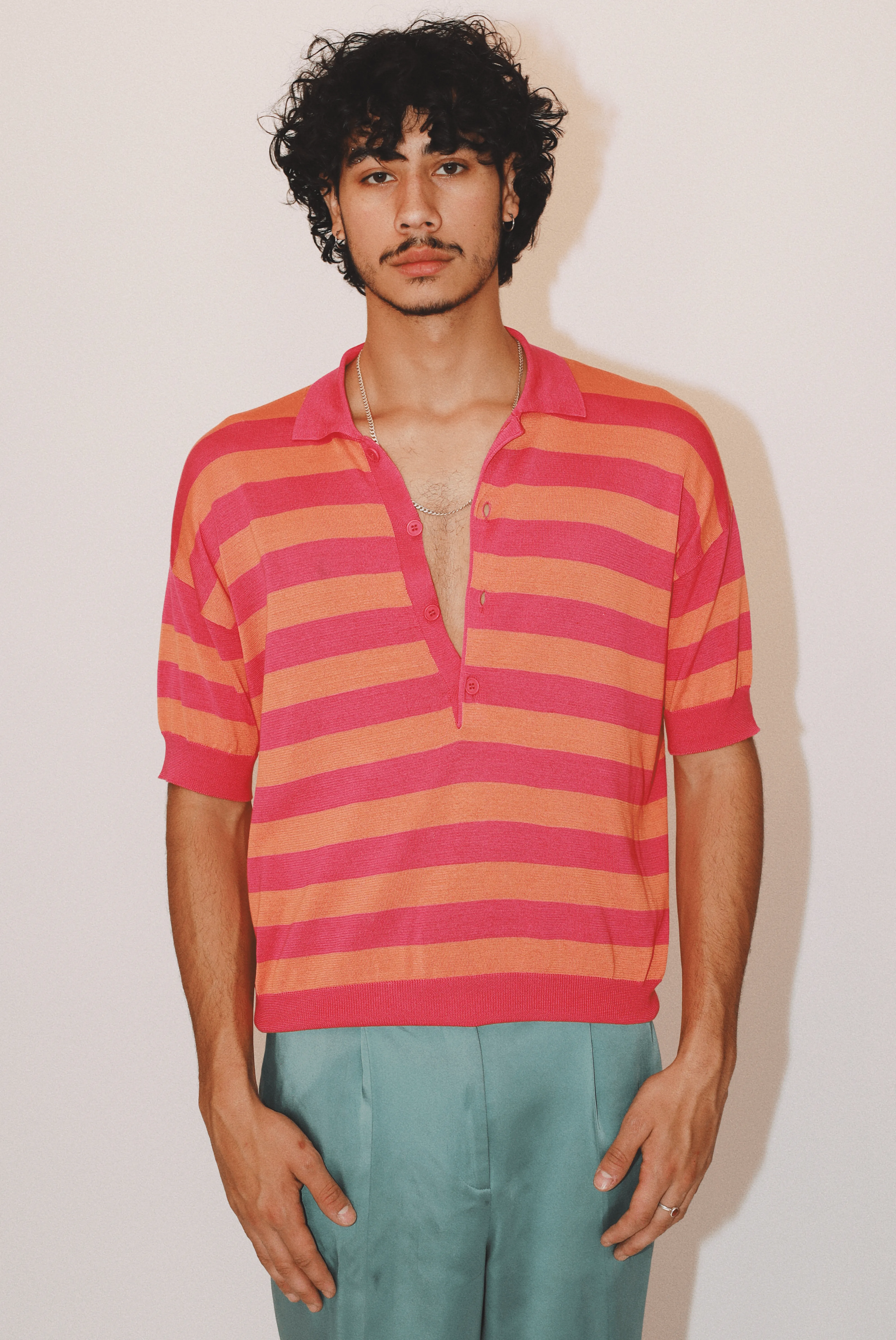 Orlando Striped Polo in Organic Cotton