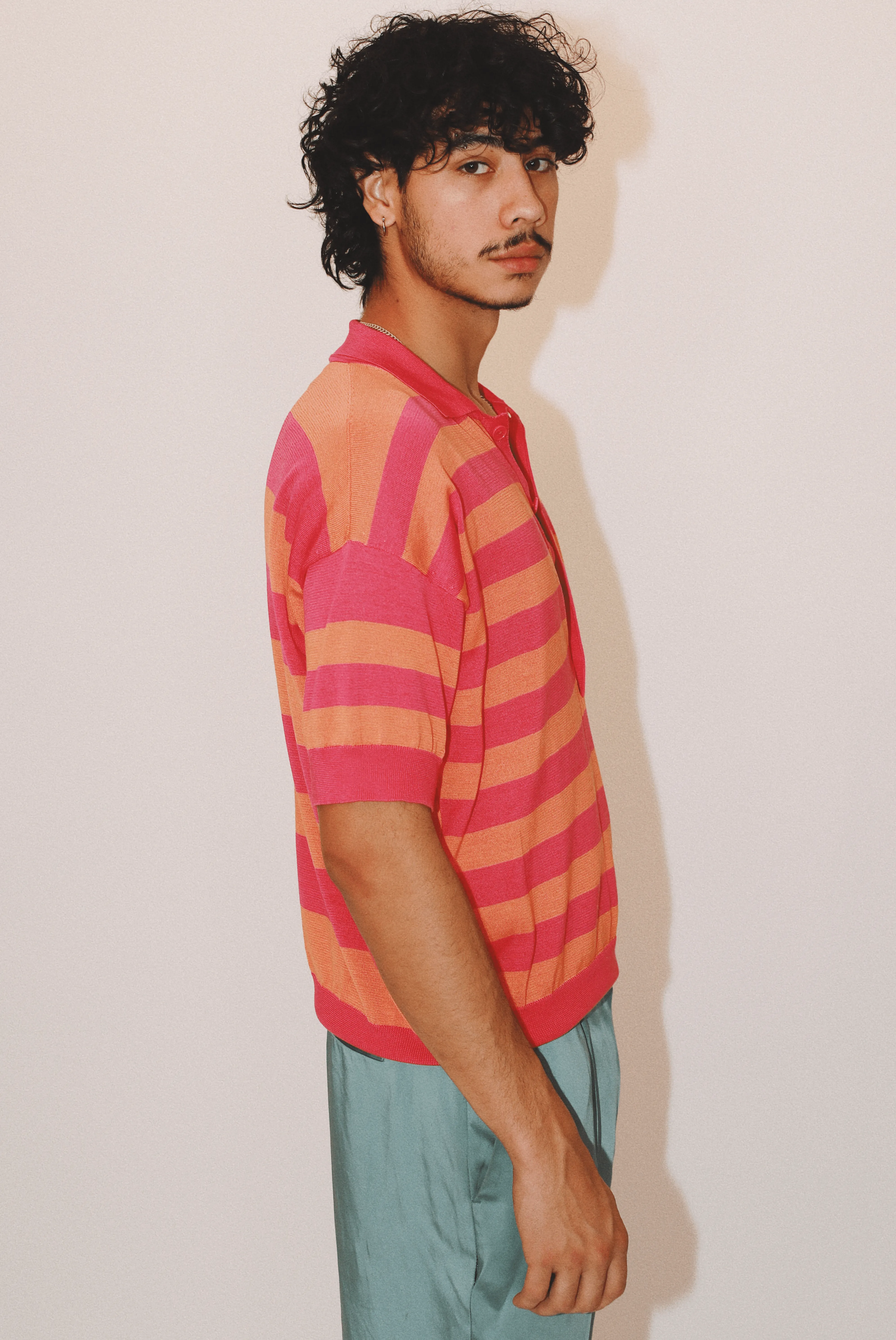 Orlando Striped Polo in Organic Cotton