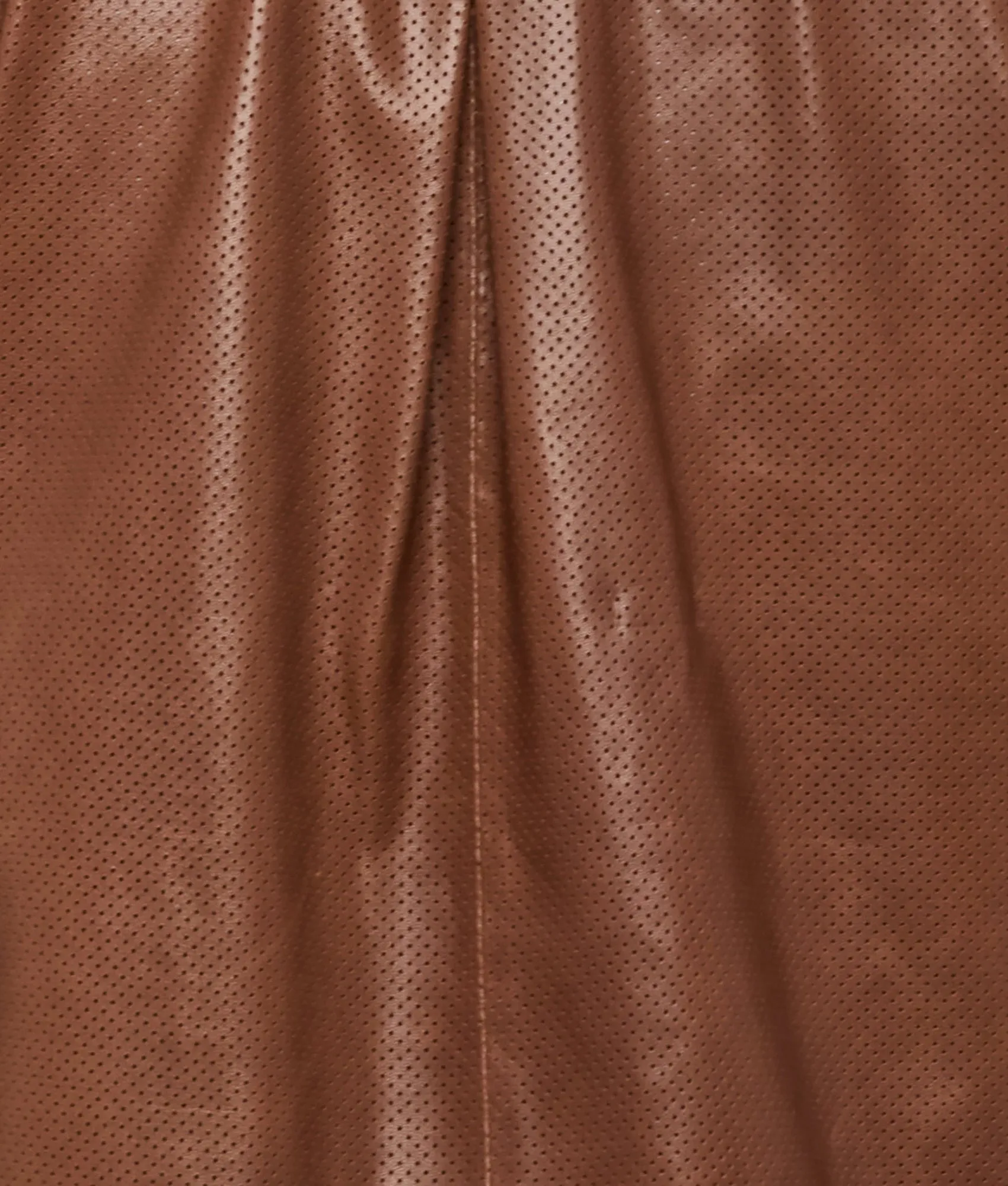 Perforated Lightweight Lambskin Jacket :: Whiskey