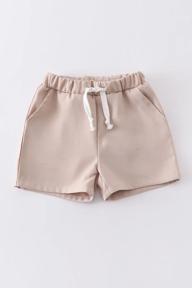 Premium Brown pocket boy shorts