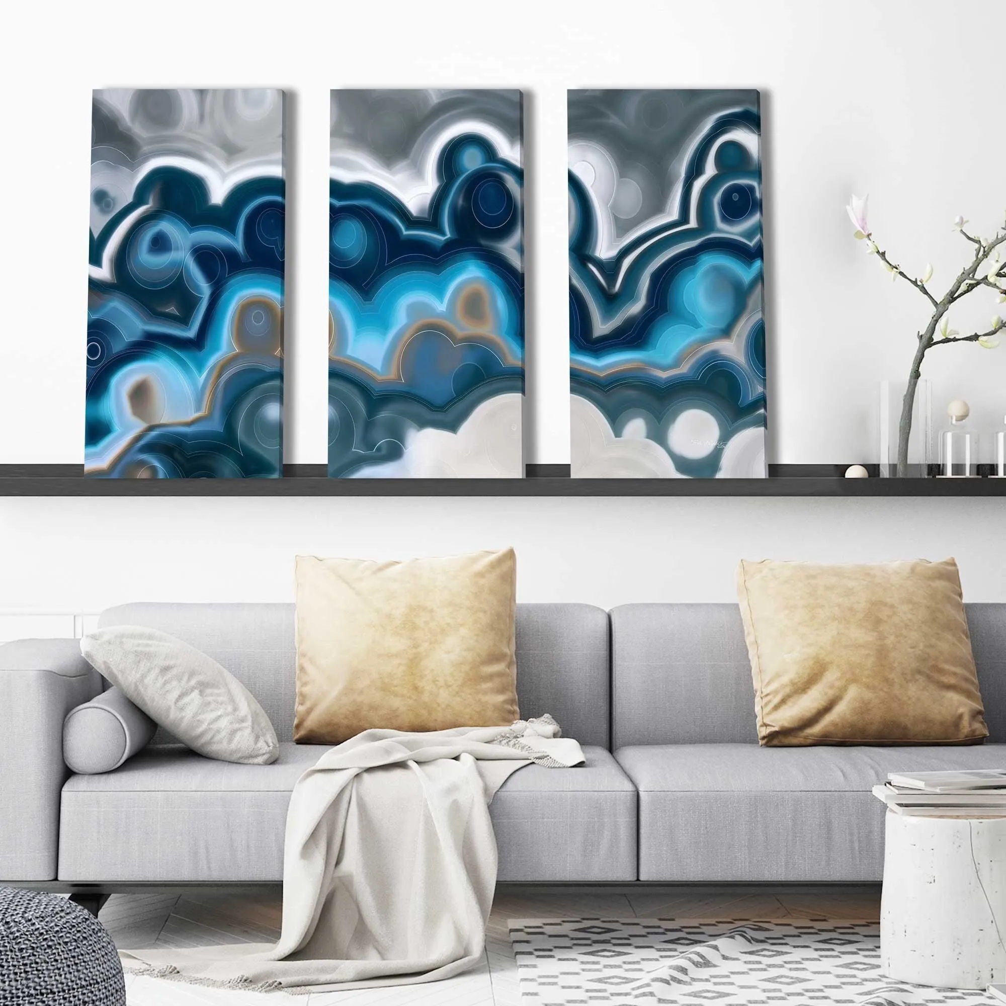 "1 Thessalonians 5 14" by Mark Lawrence 3 Piece Set on Canvas