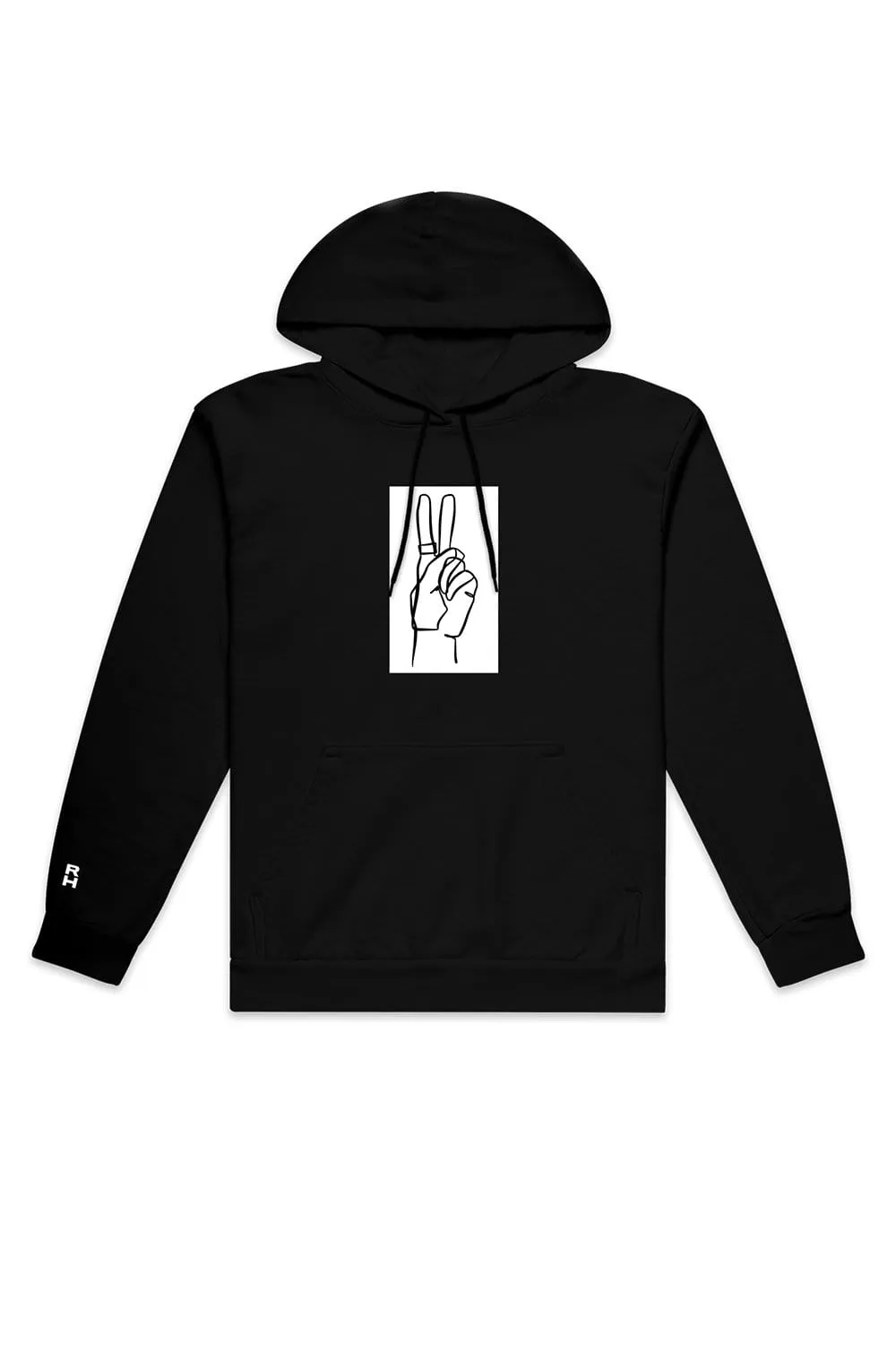 Riley Hubatka 'Peace'  Black Hoodie