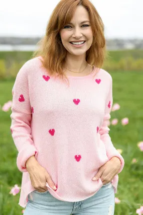 *SALE* - MINI HEARTS CREW LIGHTWEIGHT