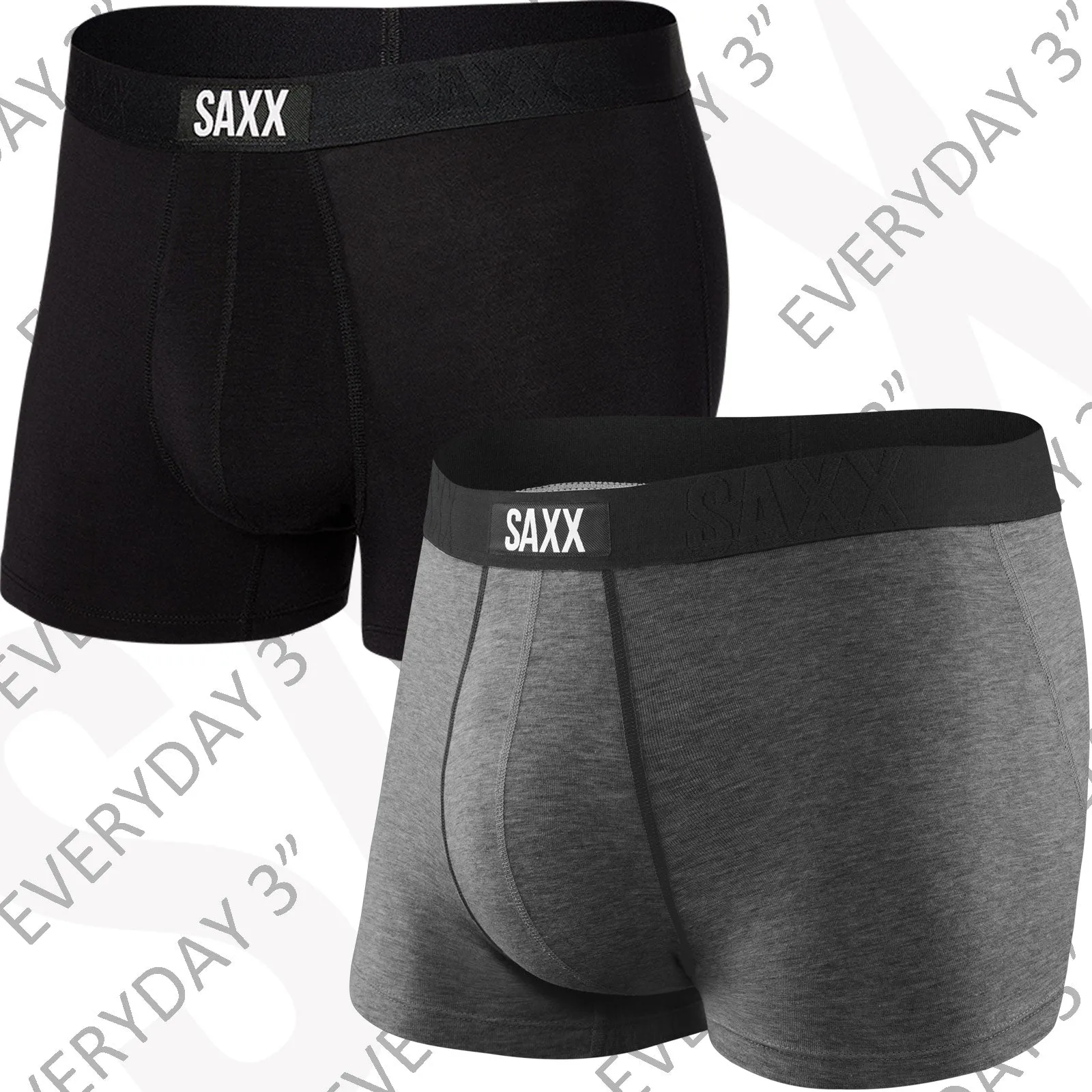 SAXX Men's Vibe 3" Boxers TWIN PACK {SXTM35-TWIN}