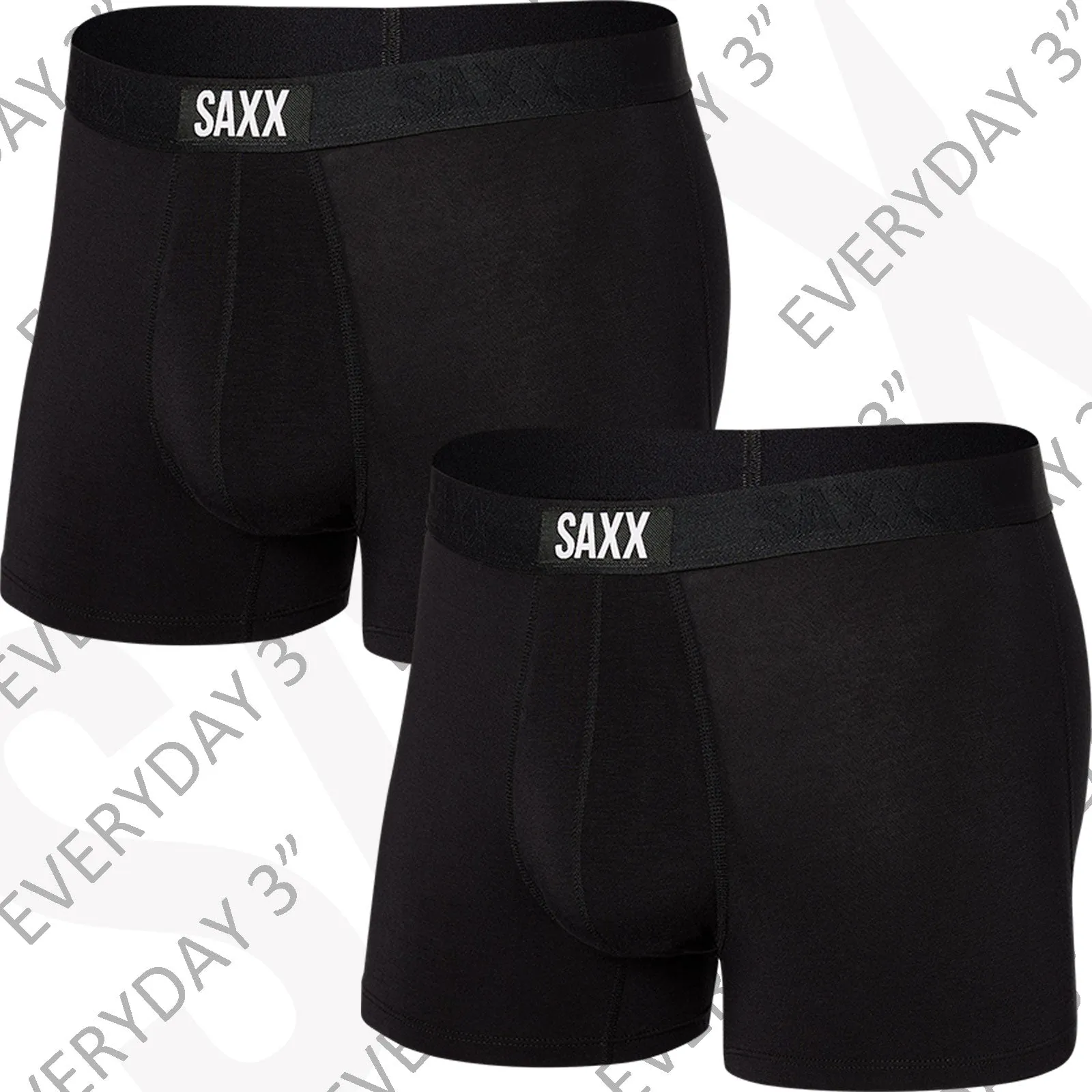 SAXX Men's Vibe 3" Boxers TWIN PACK {SXTM35-TWIN}