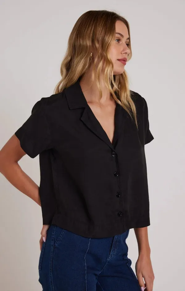 Short Sleeve Flowy Button Down