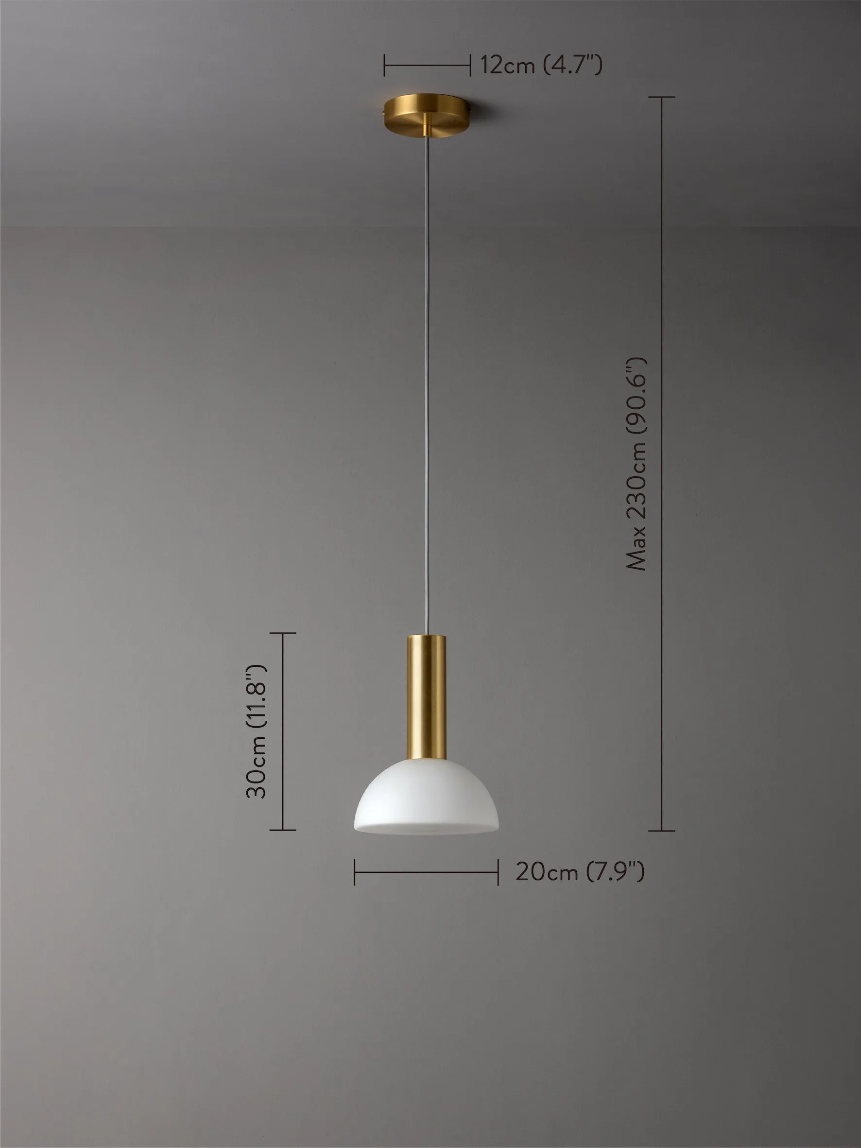 Silio - 1 light brushed brass and opal pendant