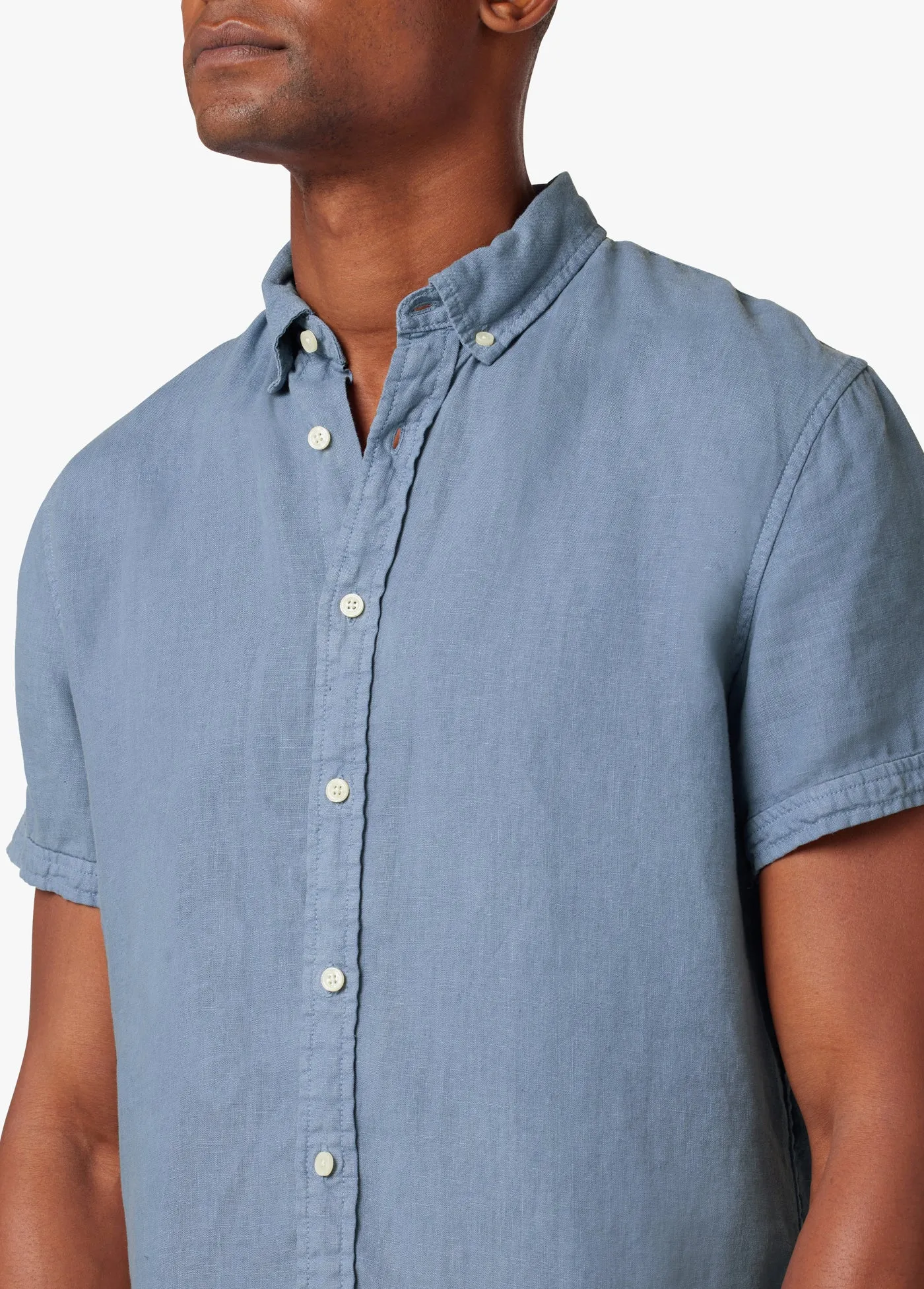 S/S LINEN BUTTON DOWN