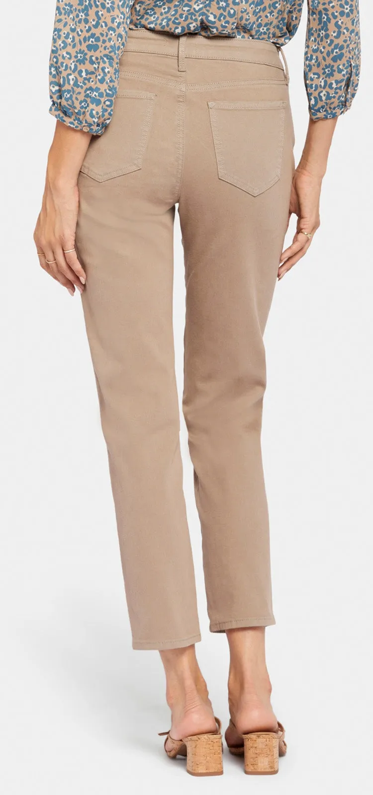 Stella Tapered Ankle Jeans Taupe | Saddle Wood