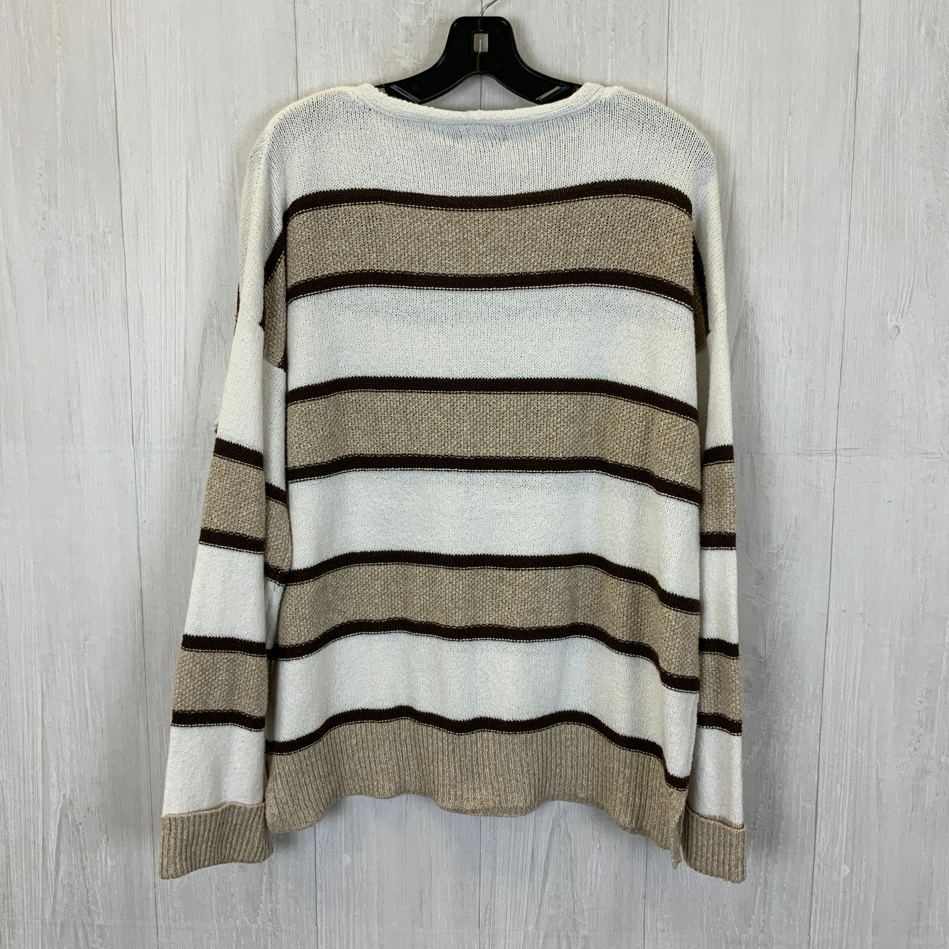 Sweater By Clothes Mentor In Striped Pattern, Size: Xl