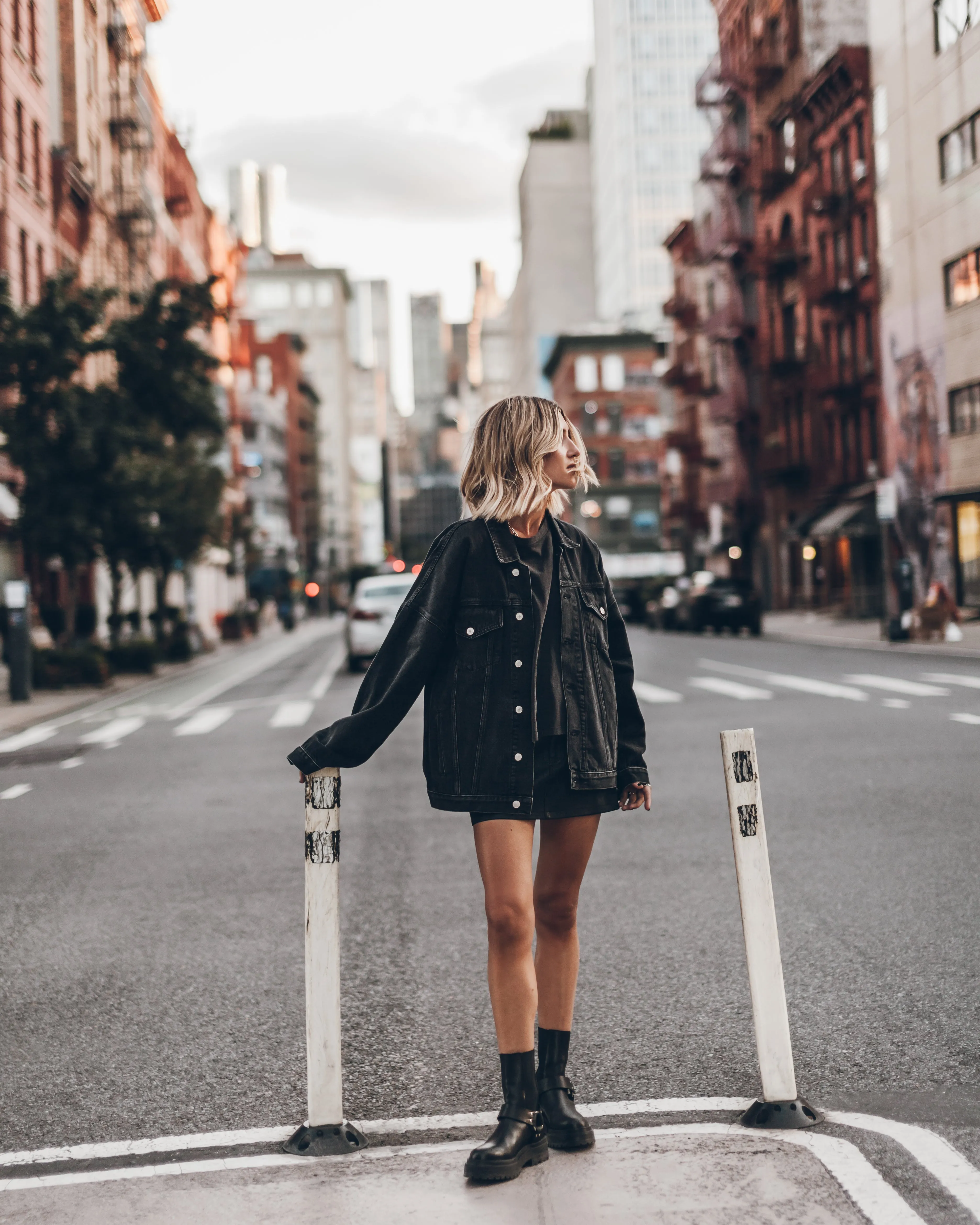 The Black Oversized Denim Jacket