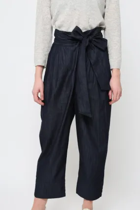 TIE PANT IN ITALIAN LIGHTWEIGHT DENIM