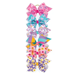 Trendy Print grosgrain bows