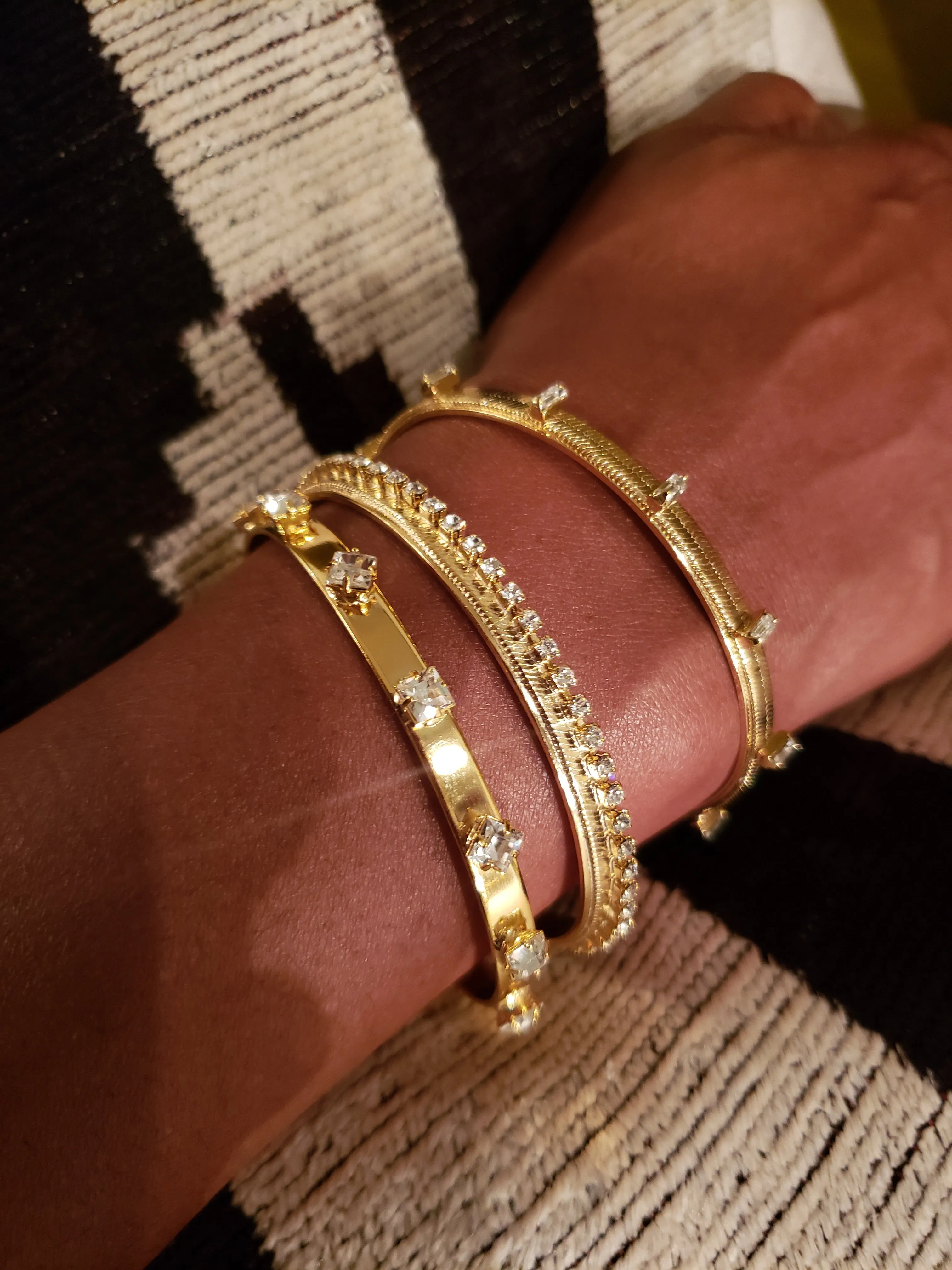 TRIANA Baguette Snake Bangle