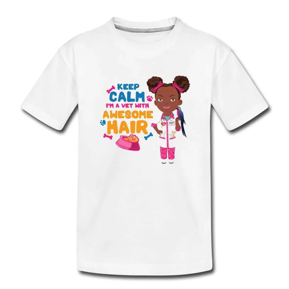 Veterinarian Keep Calm Youth Premium T-Shirt