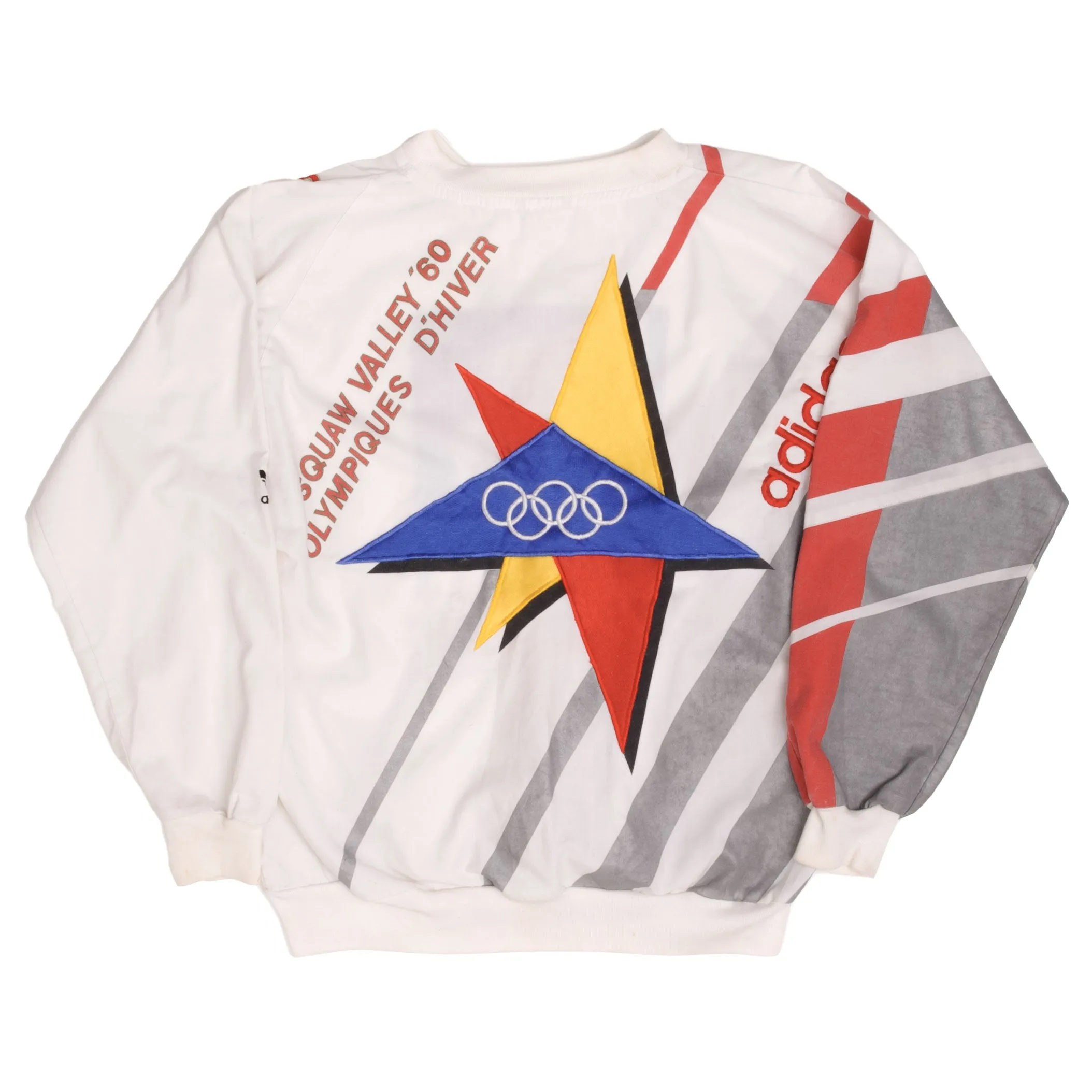 VINTAGE ADIDAS ST MORITZ WINTER OLYMPICS 1928 1960S SWEATSHIRT LARGE