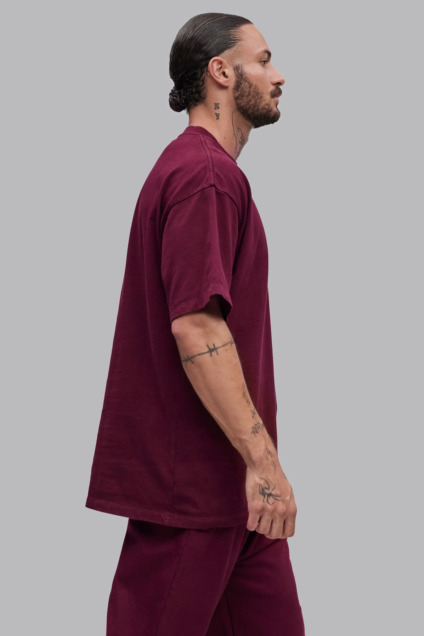 V_LYFE220 T-SHIRT - Burgundy