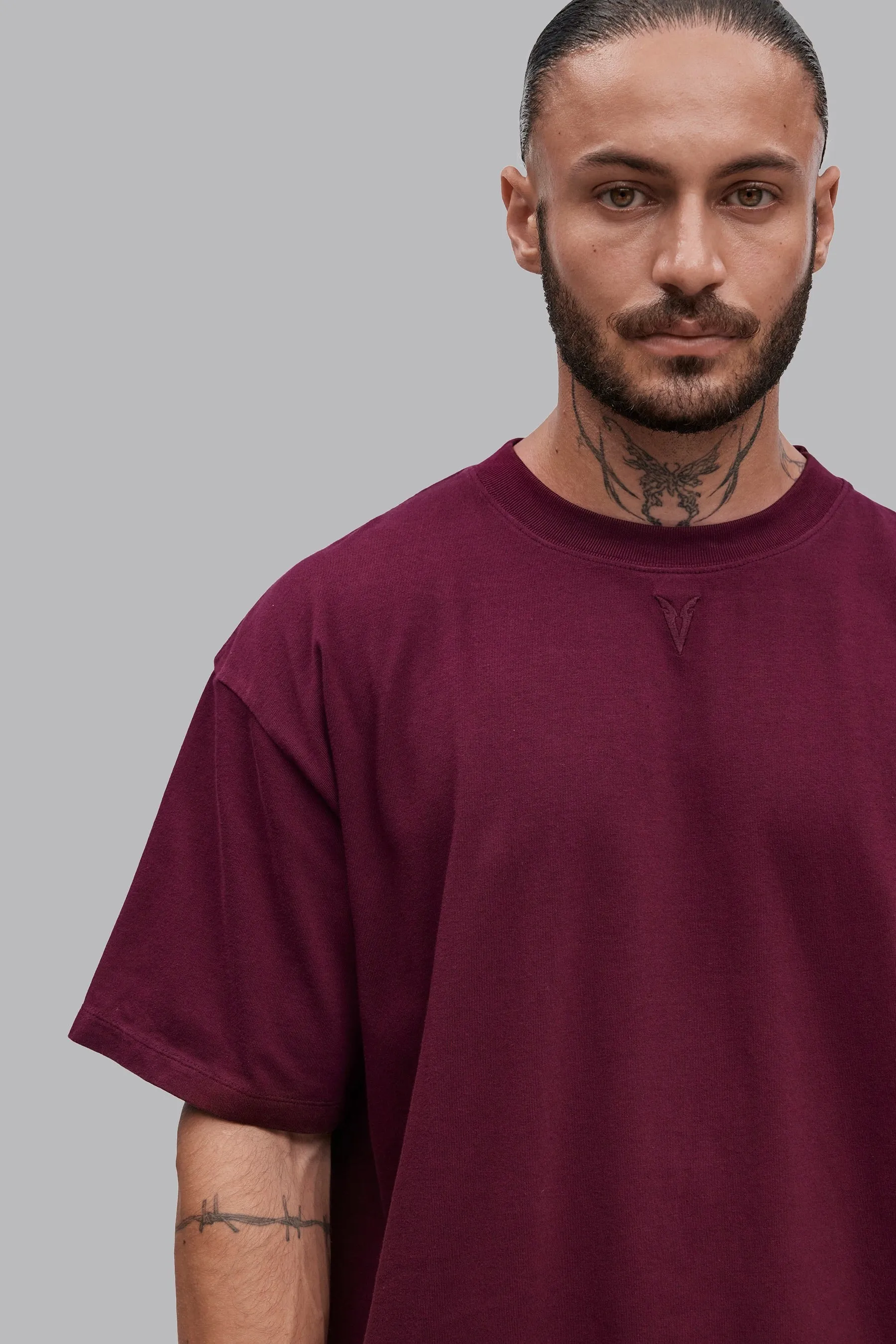 V_LYFE220 T-SHIRT - Burgundy