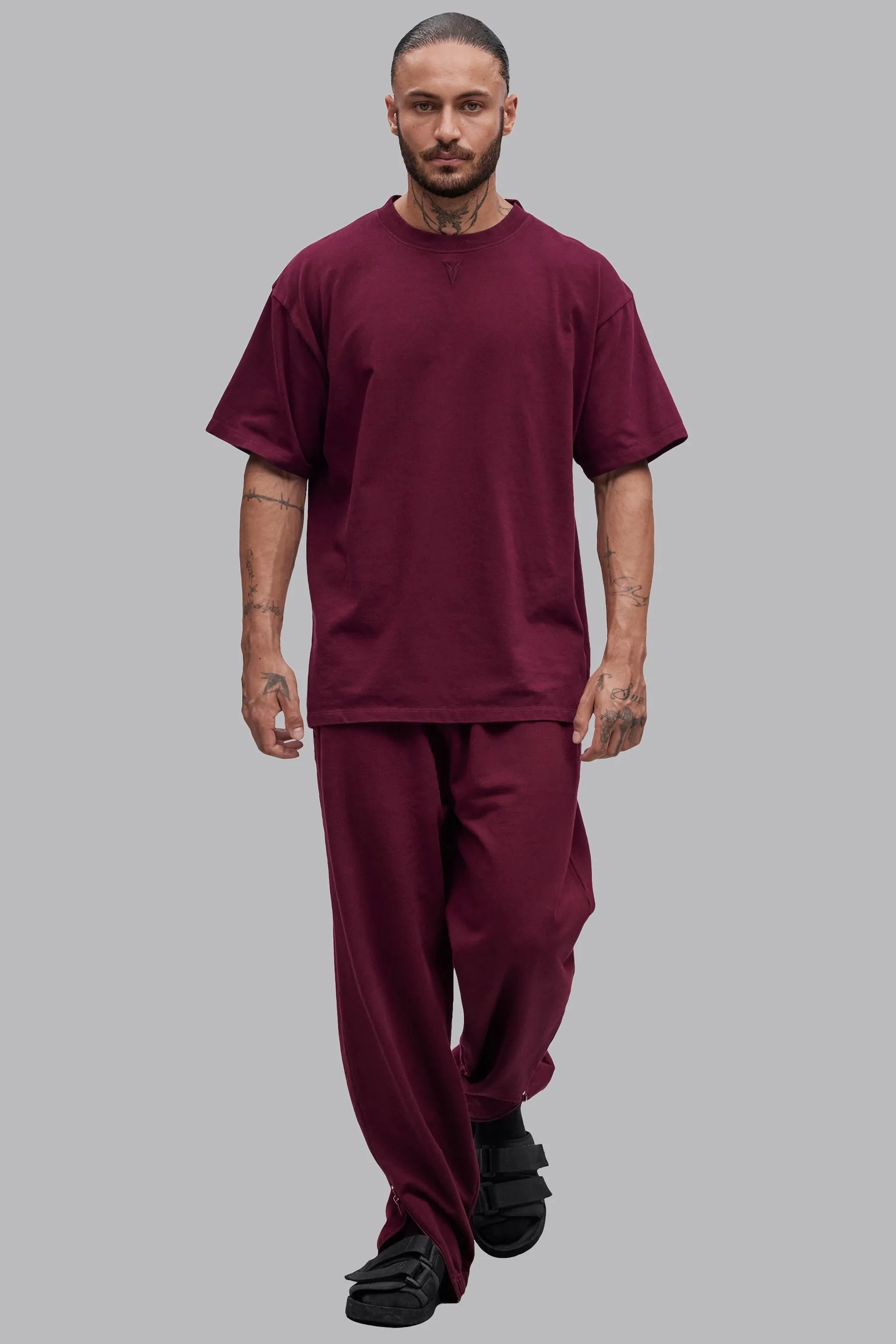 V_LYFE220 T-SHIRT - Burgundy