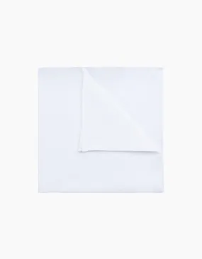 White Linen Pocket Square