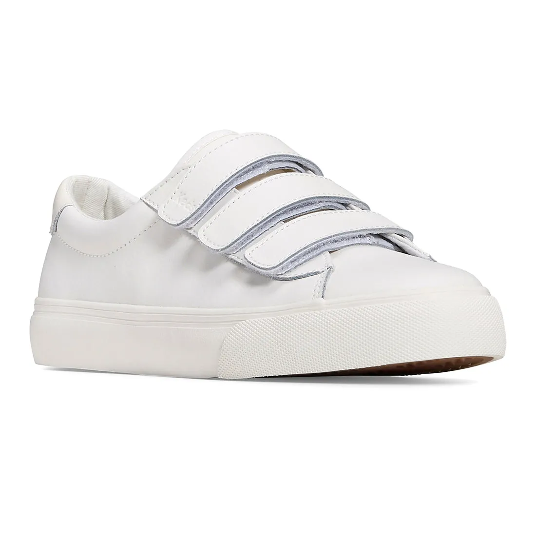 Women's Jump Kick V Leather Pop Foxing SMU Sneaker White/Cream (WH68067)