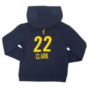 Youth Indiana Fever Caitlin Clark #22 Explorer Name and Number Hooded Sweatshirt in Navy by Nike